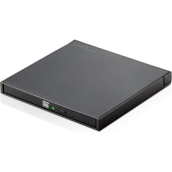 DVDドライブ 外付け ポータブル 薄型 USB-A USB2.0 小型軽量 ブラック LDR-PWB8U2LBK/E ロジテック 1個