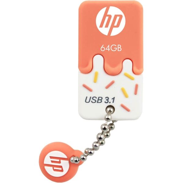 PNY ヒューレット・パッカード(HP)ブランド USB3.1高速メモリドライブ アイスクリームデザイン 64GB HPFD778O-64（直送品）