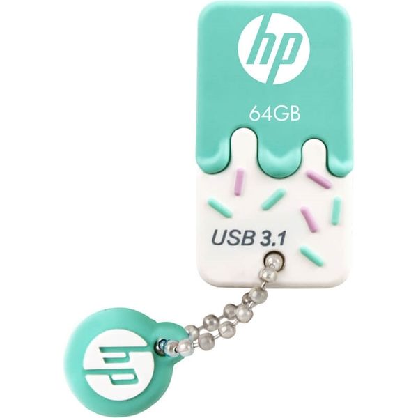 PNY ヒューレット・パッカード(HP)ブランド USB3.1高速メモリドライブ アイスクリームデザイン 64GB HPFD778W-64（直送品）