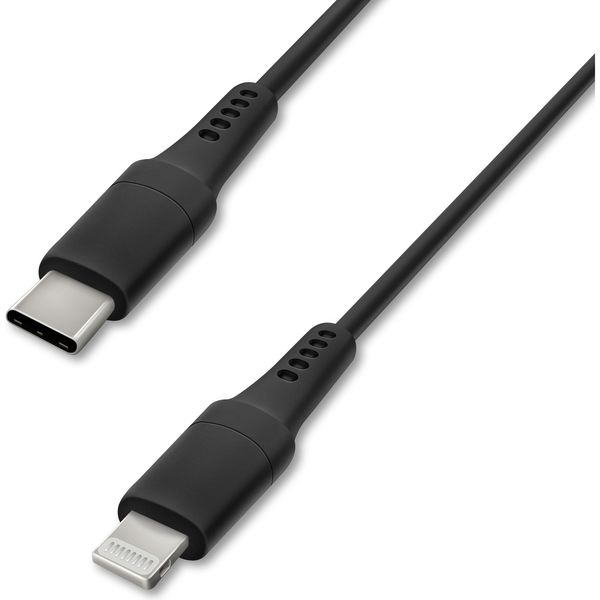 アイリスオーヤマ USB-C to Lightningケーブル 1m　ICCL-A10-B　ブラック　1個（直送品）