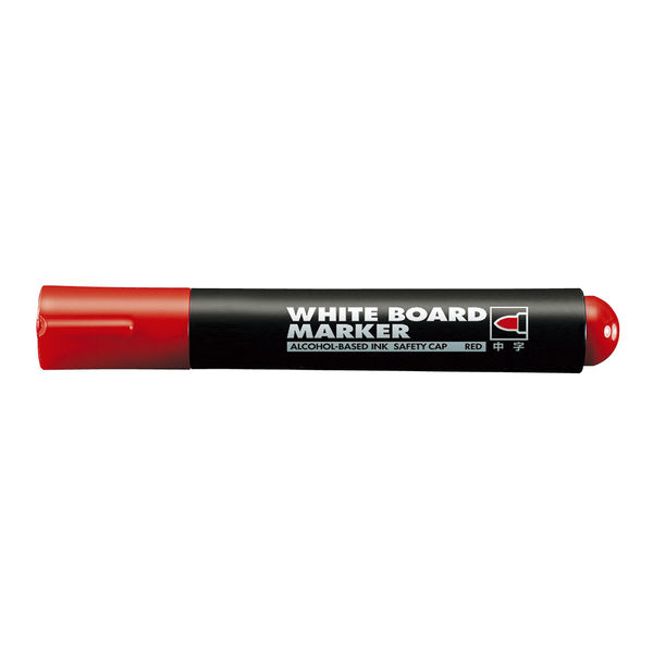 コクヨ 再生樹脂ホワイトボード用マーカー中字 インク色：赤 PM-B102NR 10本