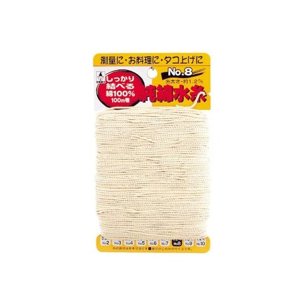 純綿水糸 #10カード巻 100m 054332 1個 たくみ（直送品）