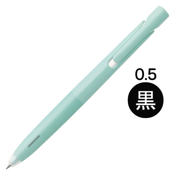 油性ボールペン bLen（ブレン） 0.5mm ミントグリーン軸 黒インク BAS88-MG ゼブラ1本