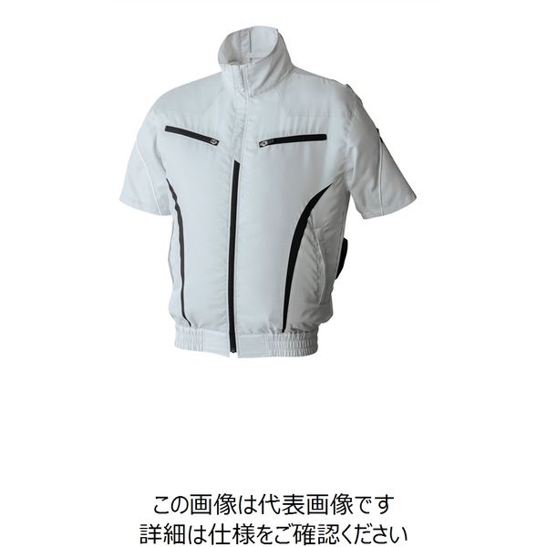 アタックベース 065 The tough 空調風神服 半袖ブルゾン グレー 3L 065-07-3L 1着（直送品）