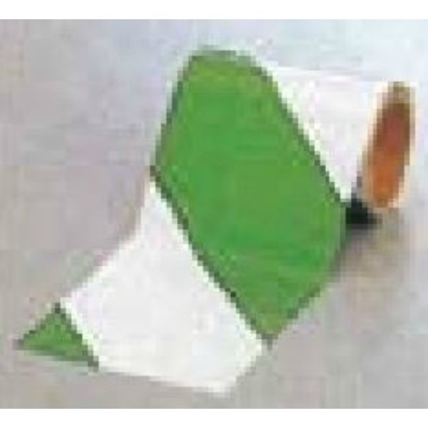 安全興業 ダイヤテープ 150mm巾 緑白 NRG-150 1個(1巻)（直送品）