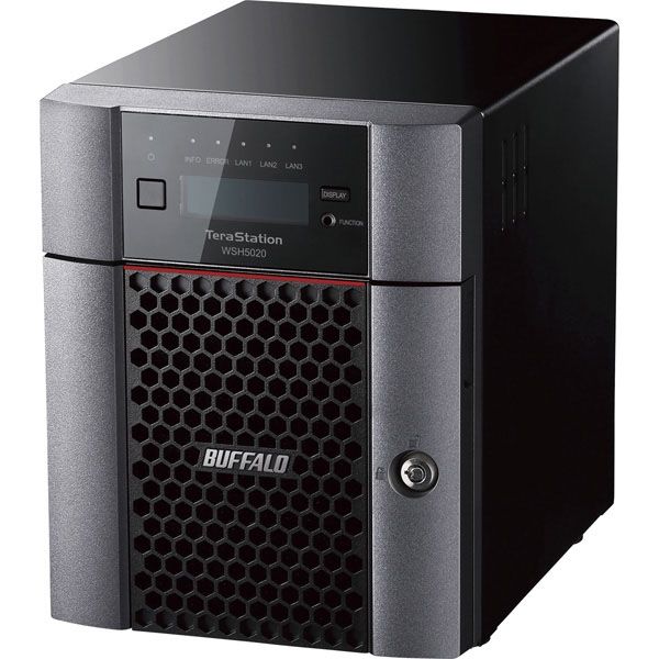 NAS（ネットワークハードディスク）16TB 4ドライブ テラステーション HDD WSH5420DN16W9 1台 バッファロー（直送品）