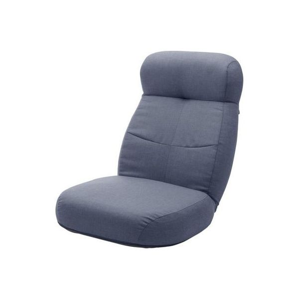 セルタン ヘッドリクライニング 大判座面入り コイル座椅子 ダリアンブルー A974p-626BL 1台（直送品）