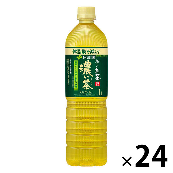 【機能性表示食品】伊藤園 おーいお茶 濃い茶 1L スリムボトル 1セット（24本）