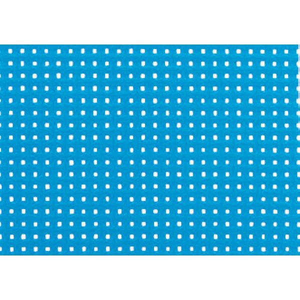 キョーワ 防炎メッシュシート１類　ブルー（インチ枠）０．９１×５．１ｍ UK-333 1枚（直送品）