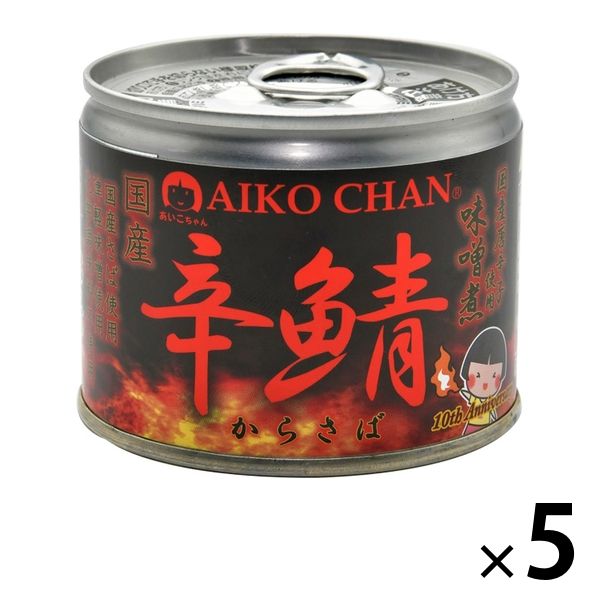 伊藤食品 辛鯖 味噌煮 缶詰 190g 化学調味料・添加物不使用 1セット（5缶） あいこちゃん