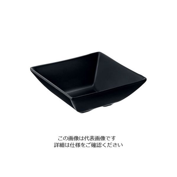 台和（Daiwa） スクウェア小鉢 黒 12cm KD-303-BK 319351 1個 63-1735-99（直送品）