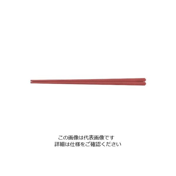福井クラフト SPS樹脂箸 えびす四角 21.8cm 茶 63-7183-52 1個（直送品）