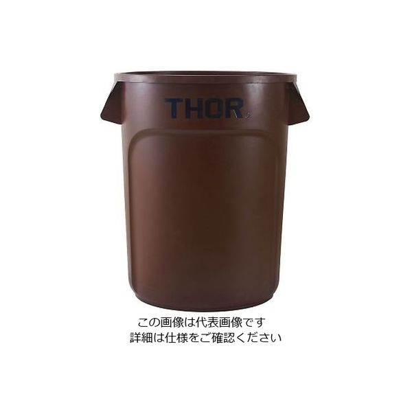 Trust ラウンドコンテナ 121L ブラウン 1013 1個 64-4200-80（直送品）