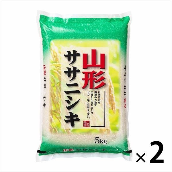 米 山形県産 ササニシキ 精米 10kg（直送品）