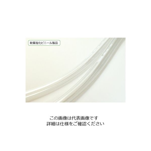 十川産業 十川 透明ビニールチューブ32×37×50m TV32X37X50 1本 134-7761（直送品）