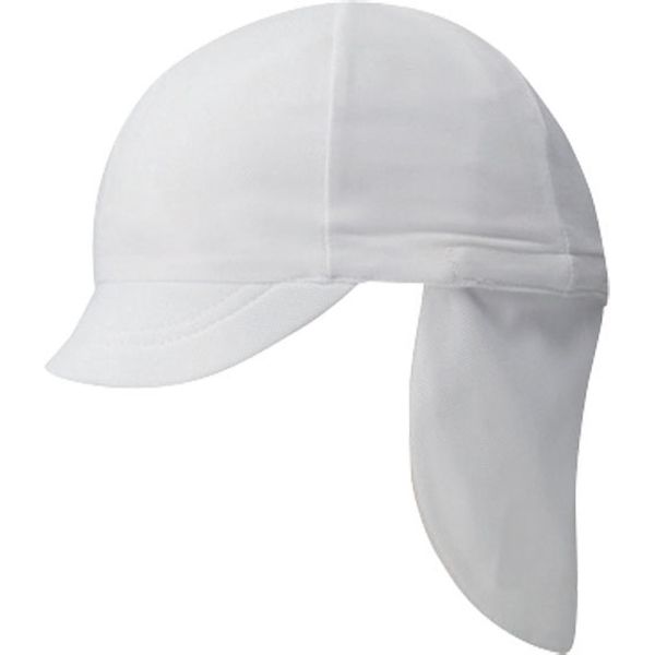 フラップ付き体操帽子（取り外しタイプ） L ホワイト 101215 1セット(2入) フットマーク（直送品）
