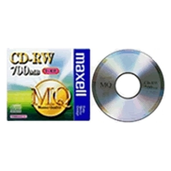 マクセル ＣＤーＲＷ・１ー４倍速対応・容量７００ＭＢ・１枚パック・１枚ずつプラケース入り CDRW80MQ.S1P（直送品）