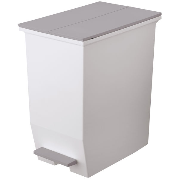 リス 抗菌 棚下で使えるペダルダストボックス45L ニーナカラー グレー 1個 オリジナル ゴミ箱 日本製 幅270×奥行425×高さ480mm