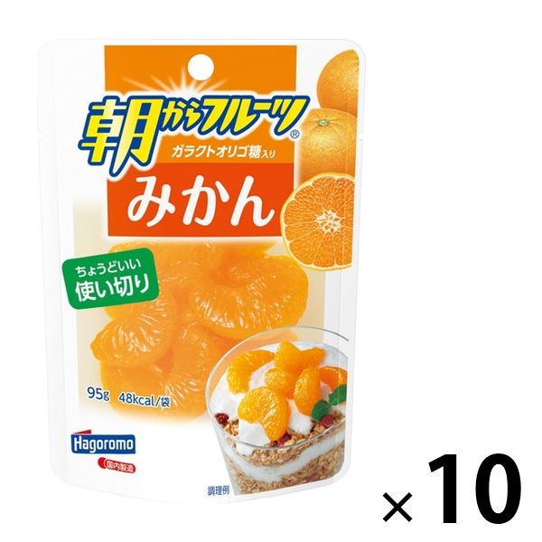 パウチ 朝からフルーツ みかん 使い切り 95g 1セット（10個） はごろもフーズ