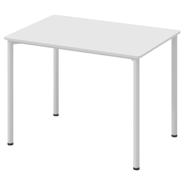 アスクル マルチワークテーブル 幅1000×奥行700×高さ720mm ホワイト天板・ホワイト脚 1台  オリジナル