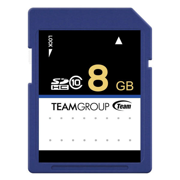 Team SDHCカード class10 8GB インデックスラベル TG008G0SD28I 1個