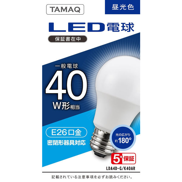 NVCライティングジャパン LED電球 LDA4D-G/K40AR 1個