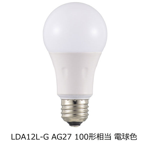 オーム電機 LED電球 E26 全方向12.4W 電球色 LDA12L-G AG27 1個
