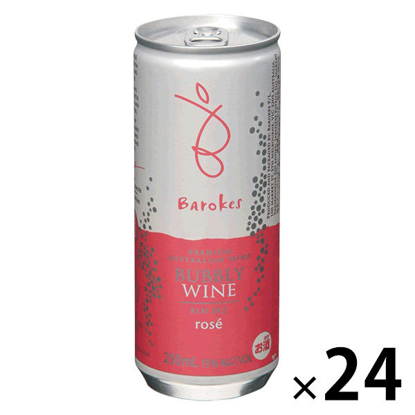 バロークス スパークリング 缶タイプ ロゼ ワイン 250ml×24缶