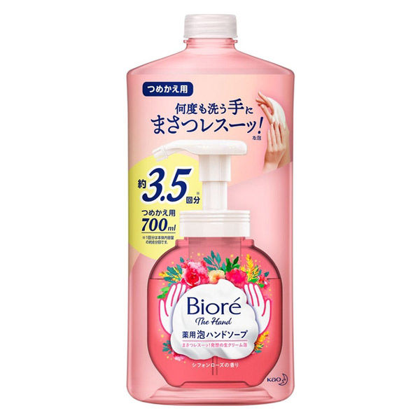 ビオレu ビオレ ザ ハンド 泡ハンドソープ シフォンローズの香り 詰め替え 700mL 1個 花王