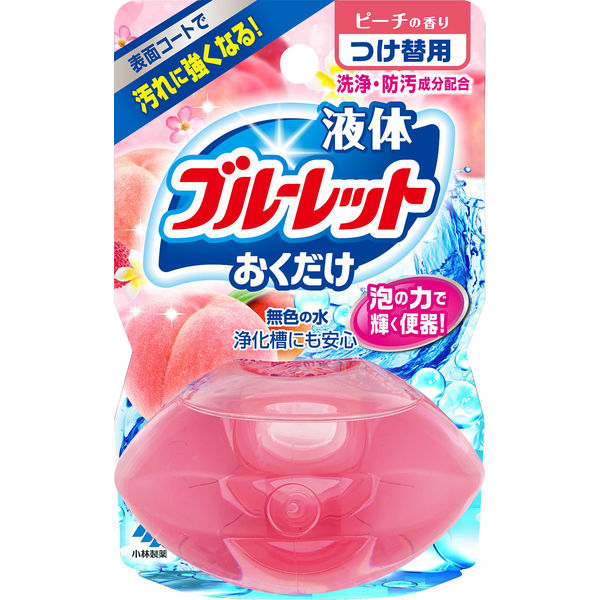 液体ブルーレットおくだけ トイレタンク芳香洗浄剤 つけ替え用 ピーチの香り 70ml 小林製薬