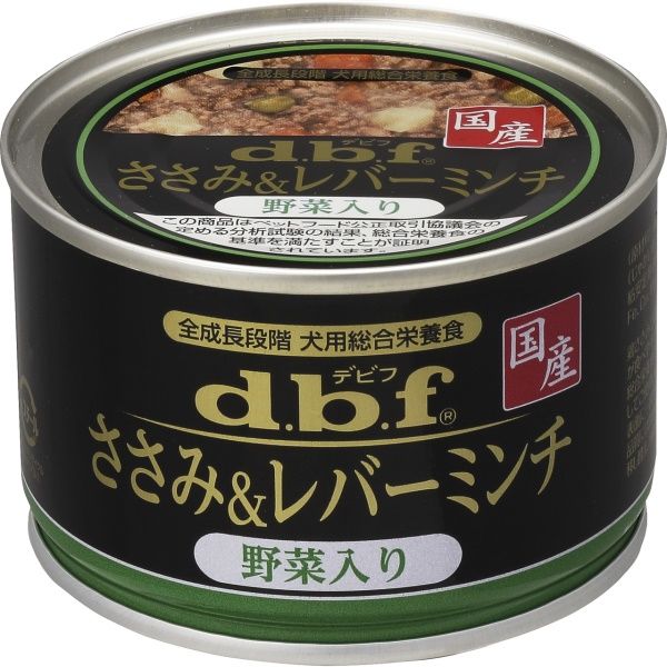 デビフ ささみ＆レバーミンチ 野菜入り 国産 150g 24缶 ドッグフード ウェット 缶詰