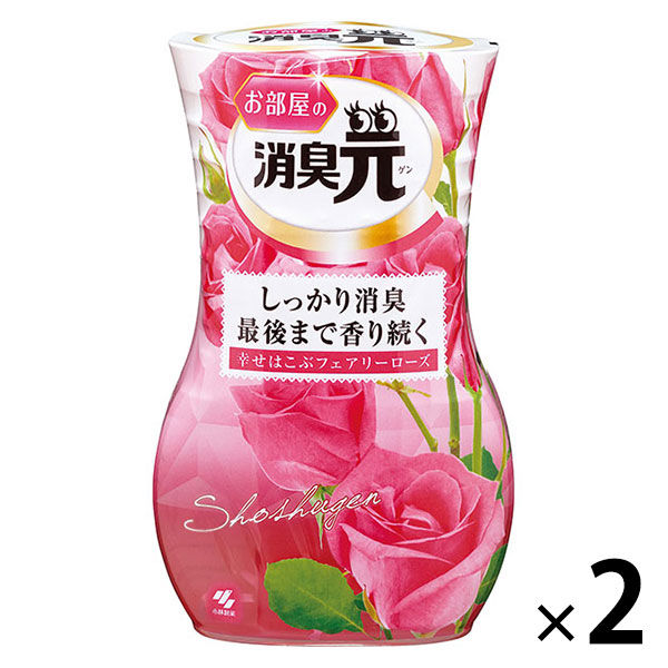 お部屋の消臭元 幸せはこぶフェアリーローズ 消臭芳香剤 部屋用 400ml 1セット（2個） 小林製薬