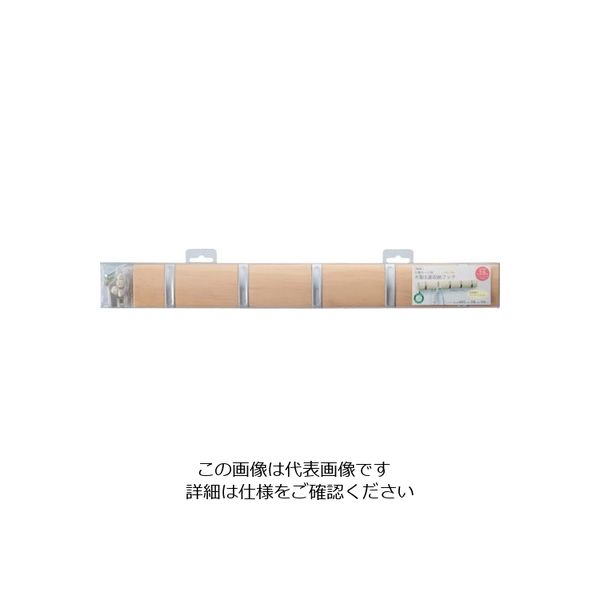 アイテック（AiTec） 光 石膏ボード用収納フック5連ナチュラル KSFW-50 1セット（2個：1個×2パック） 820-1617（直送品）