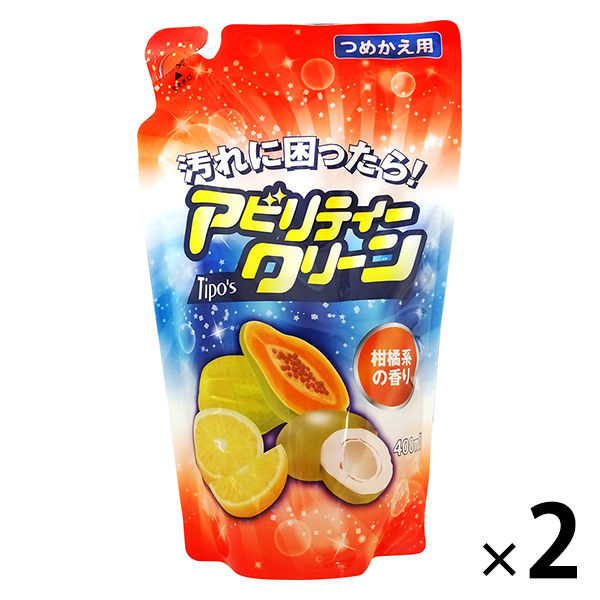 Tipo’s アビリティークリーン 詰め替え 2個 400ml 友和