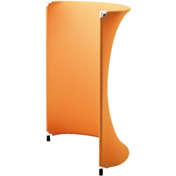 【組立設置込】プラス エアフレット R型 飛沫防止 幅1200×高さ1500mm ホワイト×オレンジ 1台（直送品）