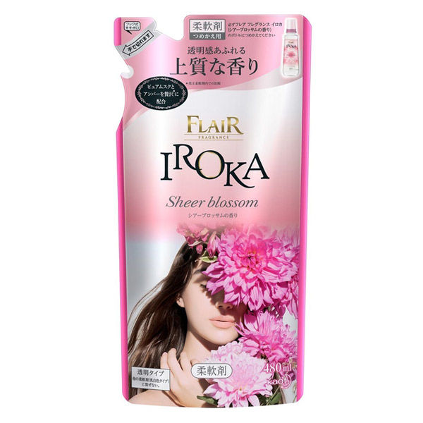 フレアフレグランス IROKA イロカ ブロッサム 詰め替え 480ml 1セット（2個入） 柔軟剤 花王