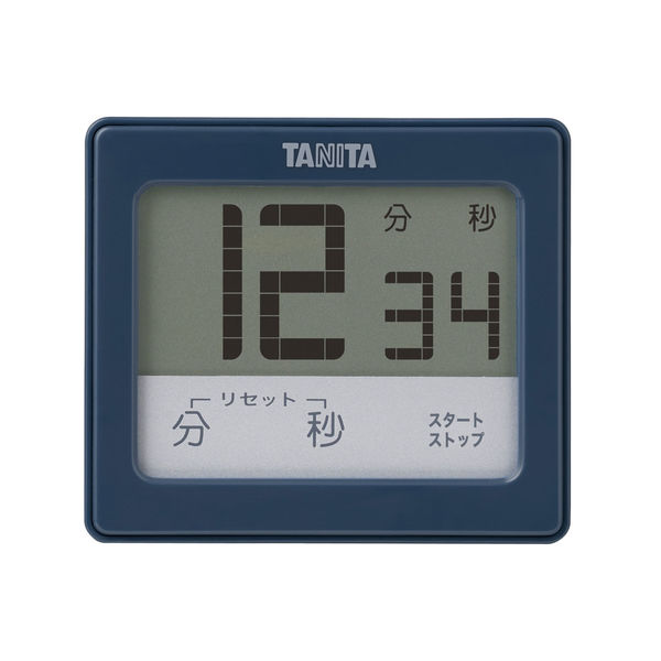 タニタ（TANITA） 防水タッチパネルタイマー ブルー TD414 1個 キッチンタイマー