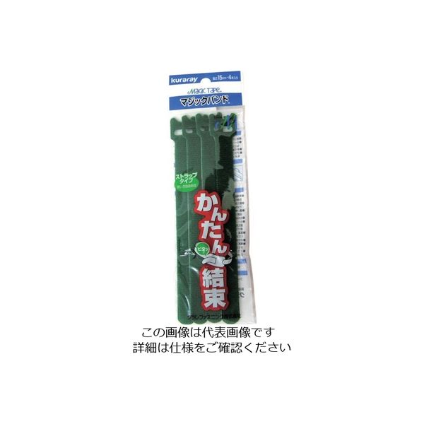 ユタカメイク（Yutaka） ユタカメイク マジックバンド グリーン 19mm×15cm 4本入 G-319 1袋（4本） 127-8587（直送品）