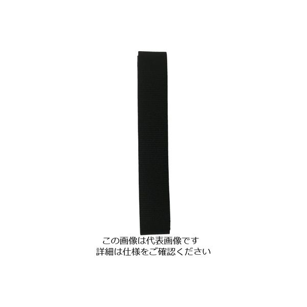 ユタカメイク ベルト 平ベルトアクリルカラー 巾30mm×3m ブラック AB-112 1個 112-9106（直送品）
