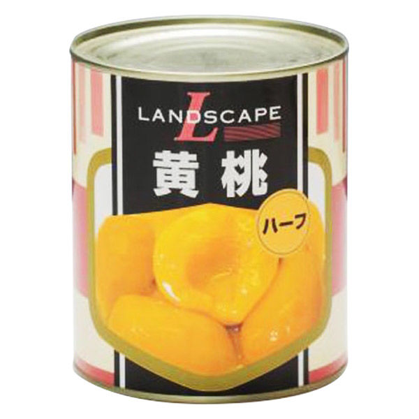 「業務用」 マックストレーディング 黄桃（ハーフ） 12缶×2号（直送品）