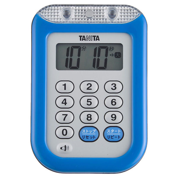 タニタ　大音量タイマー100分計 TD-377 青 2個入　049-7120377-2　1セット（2個入）（直送品）