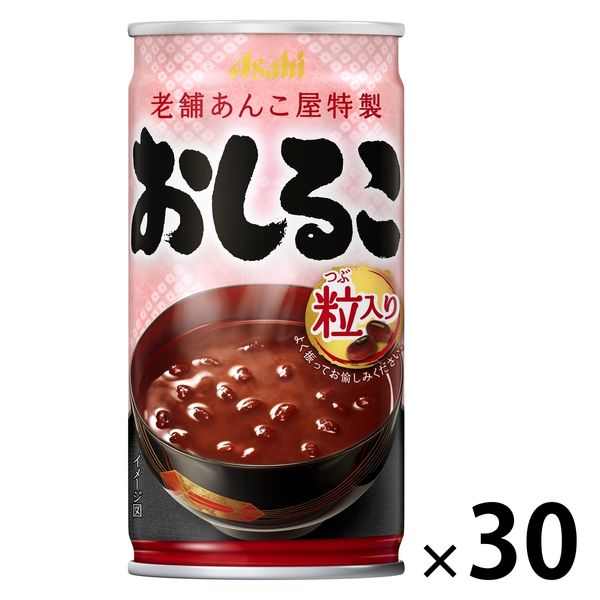 アサヒ飲料 おしるこ 190g 1箱（30缶入）