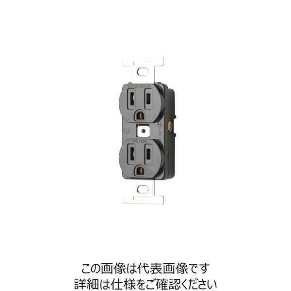 明工社 機器用接地埋込Wコンセント ME2817T04 1個（直送品）