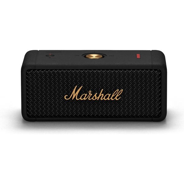 Marshall ワイヤレスポータブル防水スピーカー ブラック&ブラス Emberton Black and Brass　1個（直送品）