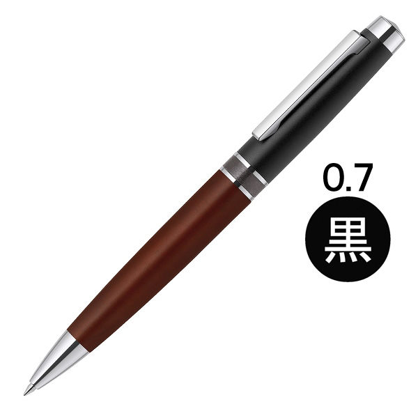 ゼブラ フィラーレＷＤツイスト式　ボールペン　0.7mm　ブラック（黒） P-BA77-WDBK 1本（直送品）