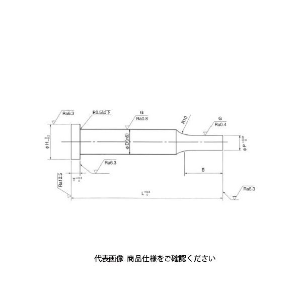 高周波精密 A型パンチ 1.0X60 A:SKH51 1本（直送品）