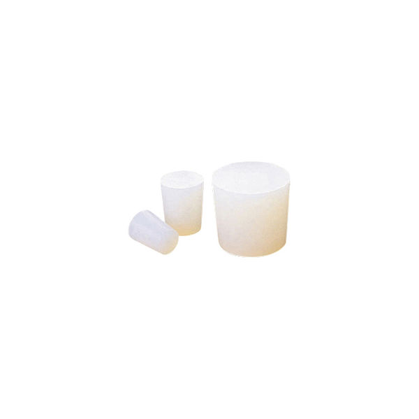 コクゴ シリコーン極小栓 ホワイト 24-7365-00 1組（1000個：10個入×100箱）（直送品）