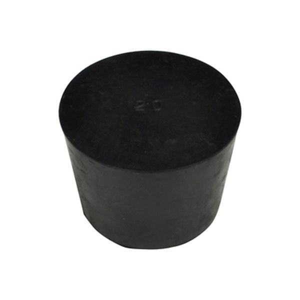 コクゴ ゴム栓（天然ゴム栓）黒 24-7367-05 1セット（100個）（直送品）