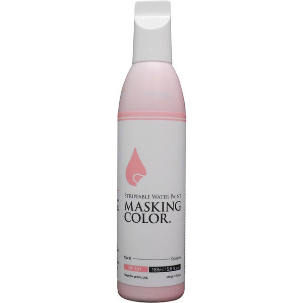 太洋塗料 MASKING COLOR マスキングカラー Lサイズ コーラル（不透明色） OP101L 1セット（2個入）（直送品）