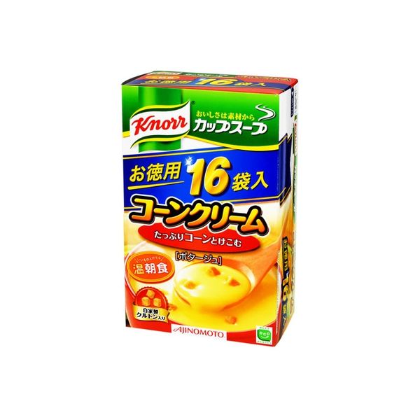 味の素 クノール カップスープ コーンクリーム 16袋×6 2815160 1ケース（6入）（直送品）